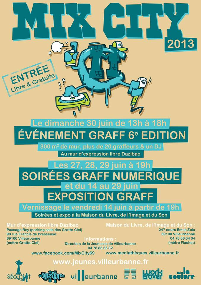 MIX CITY 2013 - EVENEMENT GRAFF VILLEURBANNE
