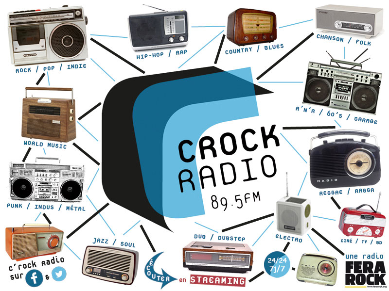 Radio 18h>20h Direkt et en Streaming sur www.crockradio.com 